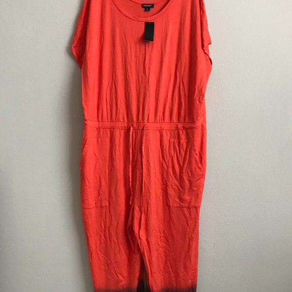 Studio Park x Kerstin Lindquist Reg Week Away Jumpsuit - Coral (Sz 3X) a504029 - Picture 3 of 4